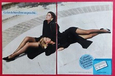 Press advertising lingerie low tights LE BOURGET Café Jacques VABRE PYREX 1983