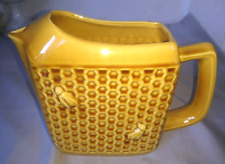 ANCIEN PICHET CARAFE BARBOTINE RUCHE D ABEILLES ST AMAND CERAMIQUE DU NORD