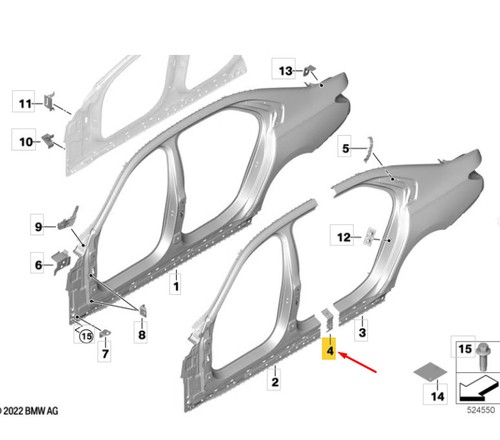 Bmw g70 plaque armature - 7,