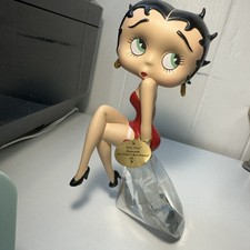 Vintage Betty Boop "Unforgettable" Danbury Mint 1998 13.5" Tall Marked w/ Stand