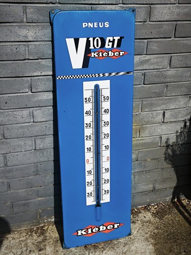 Plaque émaillée thermomètre