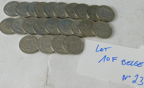 Lot pieces monnaie - monnaie, 10