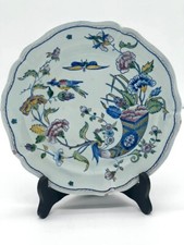 GIEN faience plate - Rouen decor