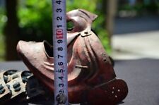 Edo Era Mempo TETSUSABIJI MENPO Mask YOROI Japan 9.45 × 6.30 × 5.12 Inch