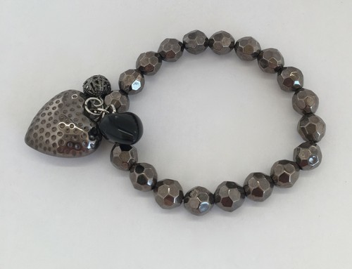 Bracelet perles metal alliage - bracelet,