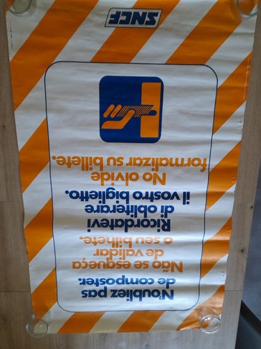 Sncf affiche originale de - originale,