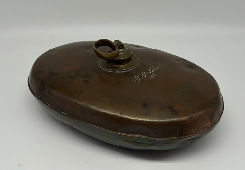 Ancienne bouillotte cuivre - bouillotte,