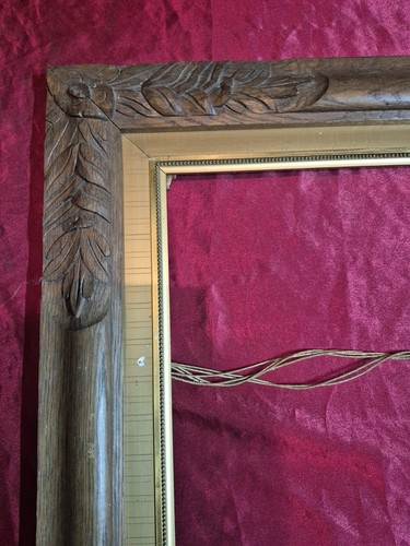 Ancien cadre chene feuillages - cadre,