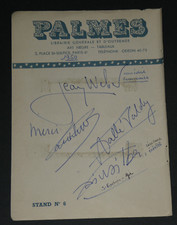 Jean WEBER, Vallée VALDY, Lucien BAROUX et d'autres - Autographes, 1950