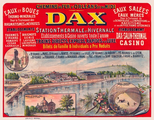 Affiche chemin fer orléans - chemin, de