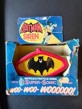 VTG Batman 1978 Battery Operated Bicycle Super Sonic Siren Empire Toys