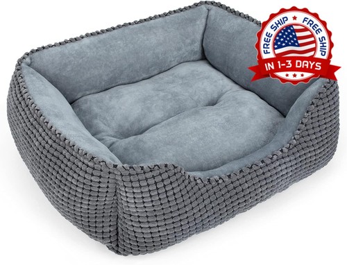 Cama rectangular gato perro