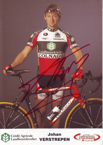 Cyclisme carte cycliste johan - carte,