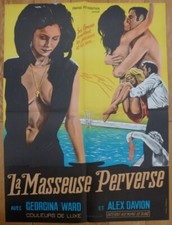 LA MASSEUSE PERVERSE Erotique UK 1971 Affiche Originale 60x80 Movie Poster