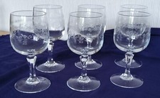6 VERRES À EAU CRISTAL D’ARQUES MODÈLE MATIGNON