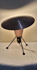 Vintage Sputnik anodised table lamp, made in Australia.