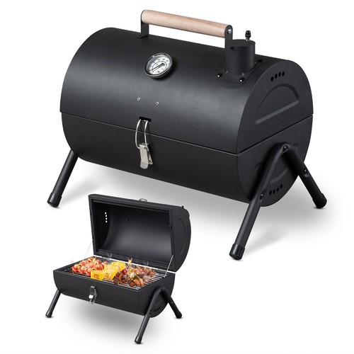 Portable charcoal grill lid - portable,