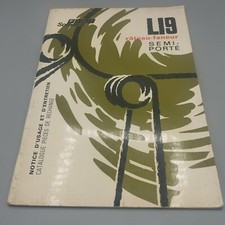 Notice Usage Et Entretien _FIAT SOMECA _L19_RATEAU FANEUR SEMI PORTÉ 