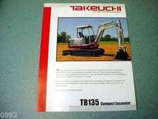 Takeuchi TB135 Compact Excavator Brochure