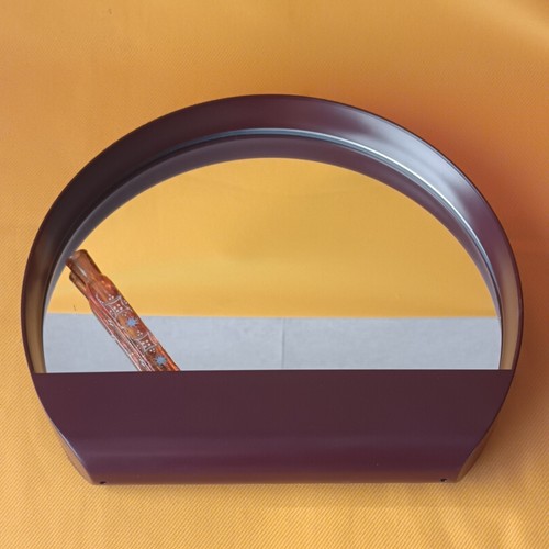 Vintage miroir metal demi - miroir,