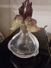 Flacon PARFUM  Daum Iris cristal pate de verre Avec Coffret d origine