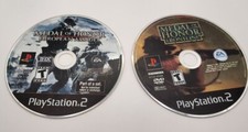 MEDAL OF HONOR EUROPEAN ASSAULT & FRONTLINE PS2 2 - GAME COMBO LOT