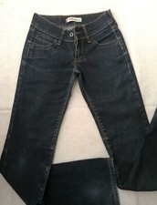 LEVI'S 470 STRAIGHT FIT DEEP BLUE DENIM JEANS SIZE 26x34