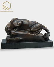 Panther at the Waterhole Bronze Sculpture