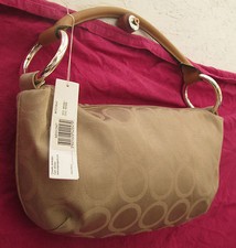 Sac à main en toile et cuir "