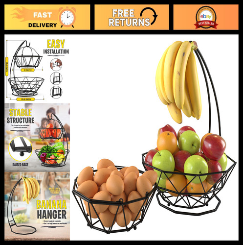 Tier fruit basket with - fruit,