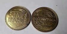 2 Flynn's Arcade Electronica Tron Coin  2010 California Adventure Disney