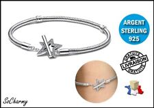 Bracelet Etoile  - Pour Charms PANDORA - Argent Sterling 925