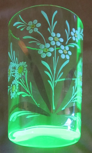 Ancien verre gobelet - , en