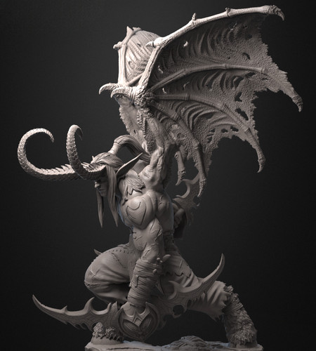 Illidan stormrage wow figurine - illidan,