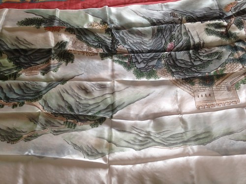 Tenture broderie sur - tenture,