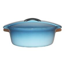 Vintage Le Creuset Cast Iron Casserole Model FUTURA No. 33 by Jean Louis Barrault