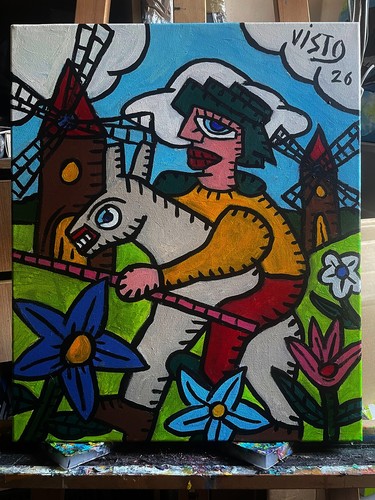 Don quichotte acrylique - n°2,
