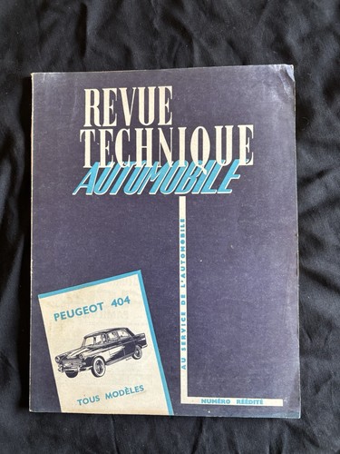 Revue technique automobile 404 - technique,