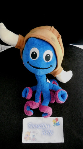 Grand doudou peluche pieuvre - grand,