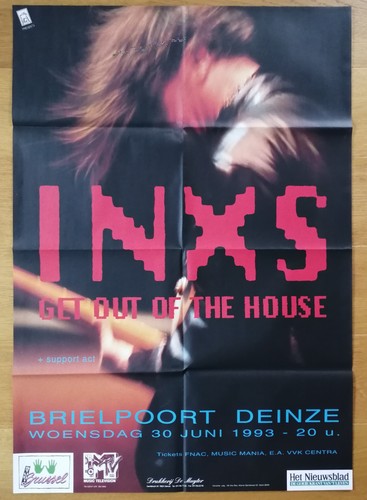 Inxs affiche concert - inxs,