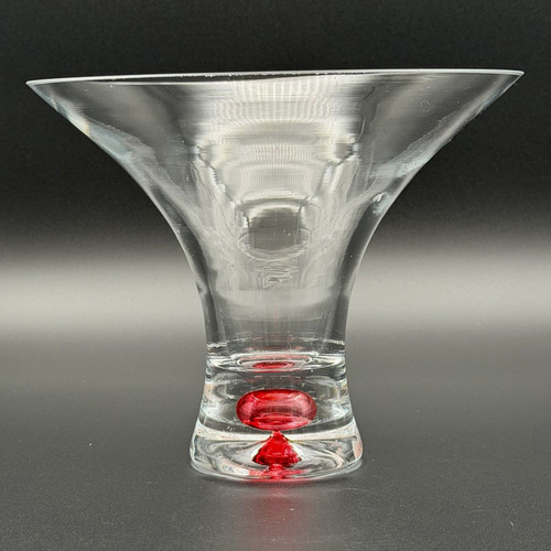 Vintage art glass martini - glass,