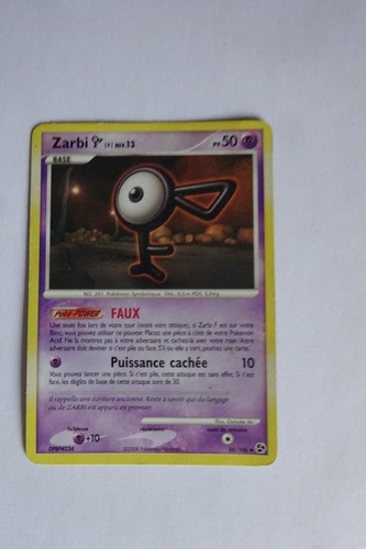 Carte pokemon zarbi - zarbi, niv.13