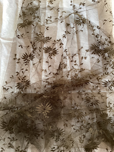 Fine dentelle ancienne tulle - dentelle,