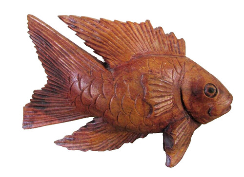 Petit poisson koi bois - poisson, en