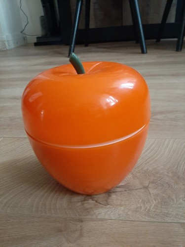 Ancien seau glaçons pomme - ancien,