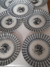 Jules Vieillard Bordeaux Set of Seven Dessert Plates