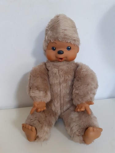 Vintage peluche singe tiemi - peluche,