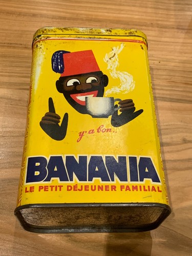 Boite acier ancienne - banania, /