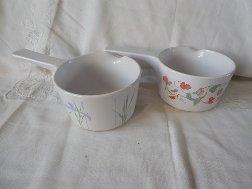Casseroles vintages verre - 2, en