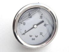 Manomètre tout inox avec bain